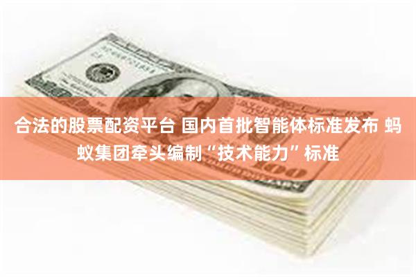 合法的股票配资平台 国内首批智能体标准发布 蚂蚁集团牵头编制“技术能力”标准