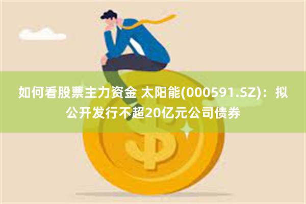 如何看股票主力资金 太阳能(000591.SZ)：拟公开发行不超20亿元公司债券