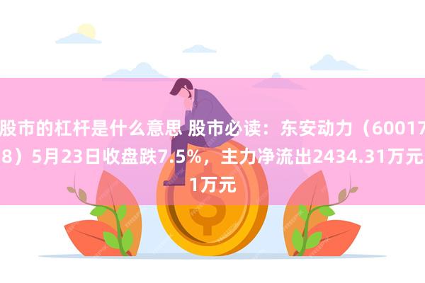 股市的杠杆是什么意思 股市必读：东安动力（600178）5月23日收盘跌7.5%，主力净流出2434.31万元