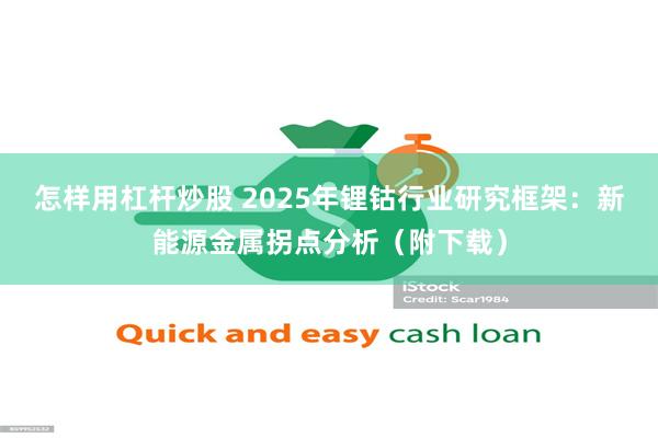 怎样用杠杆炒股 2025年锂钴行业研究框架：新能源金属拐点分析（附下载）